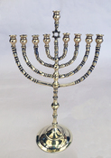 Antique Branched Chanukah Menorah from Poland