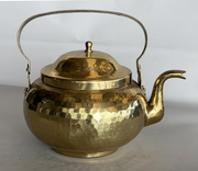 Hand Plannished Brass Samovar Teapot